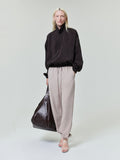 Womens Crinkle Viscose Track Jacket
