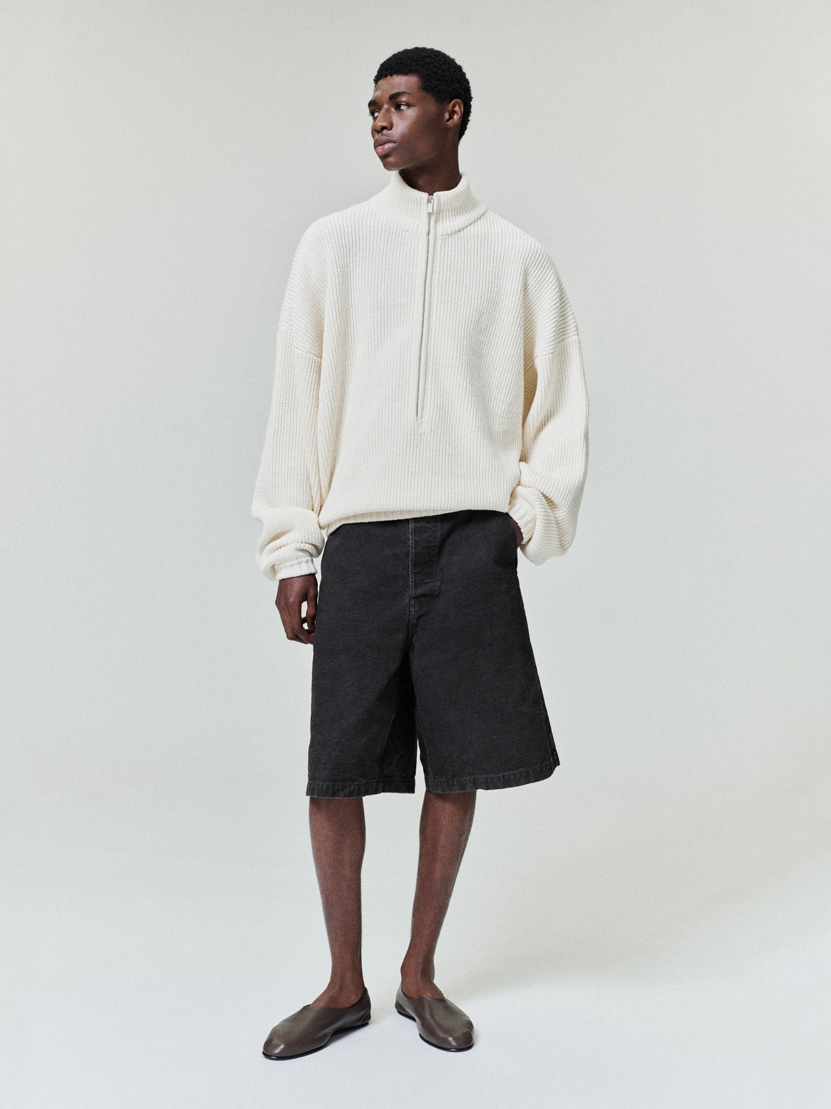 Zip-Up Sweater Long Sleeve