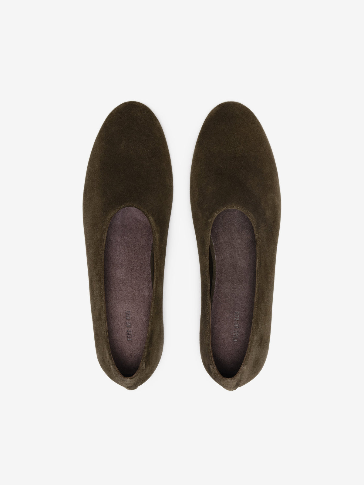 Womens Suede Ballerina