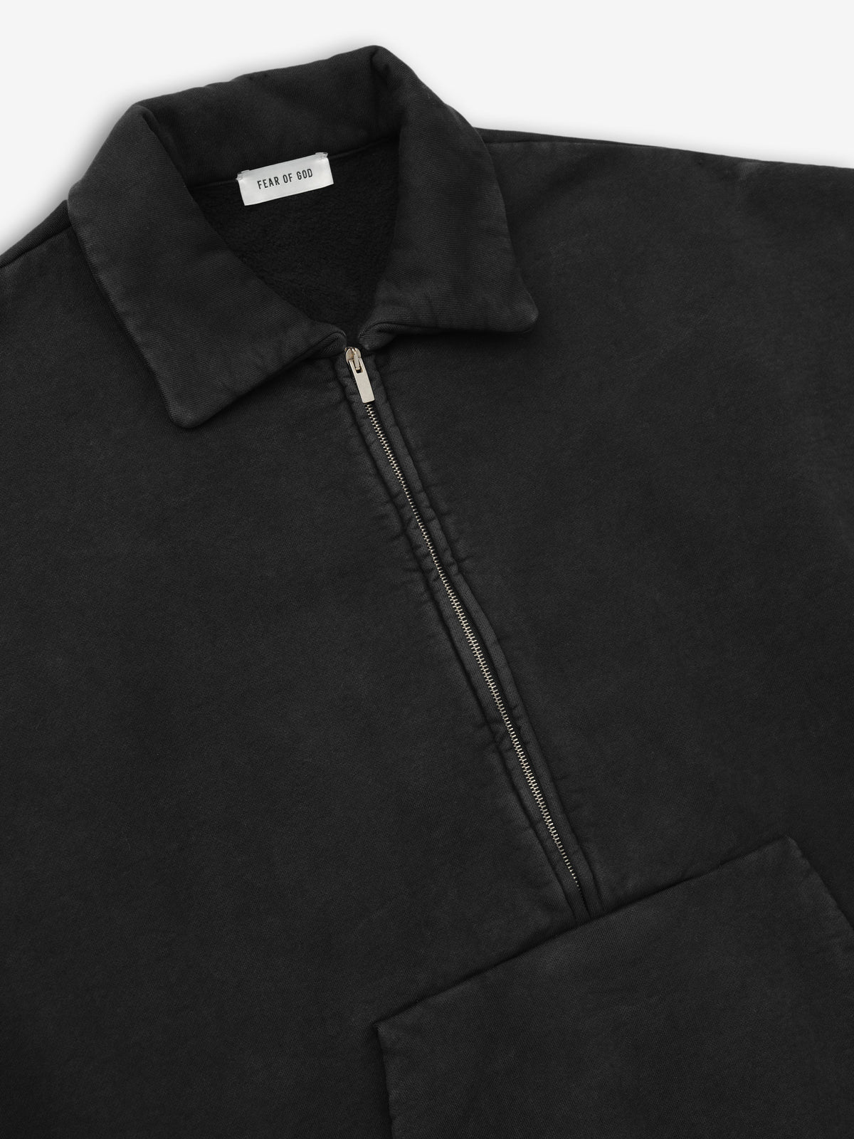 Sunfaded Half Zip Polo Sweatshirt