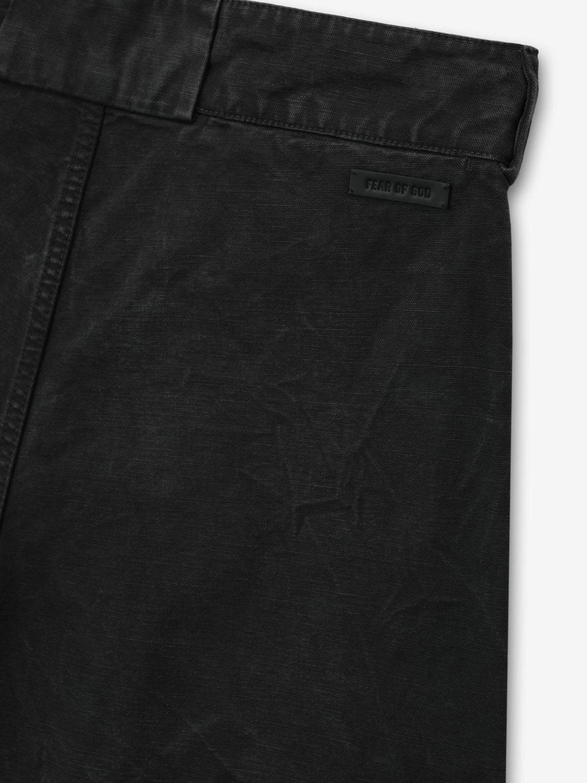 Washed Canvas Utility Shorts